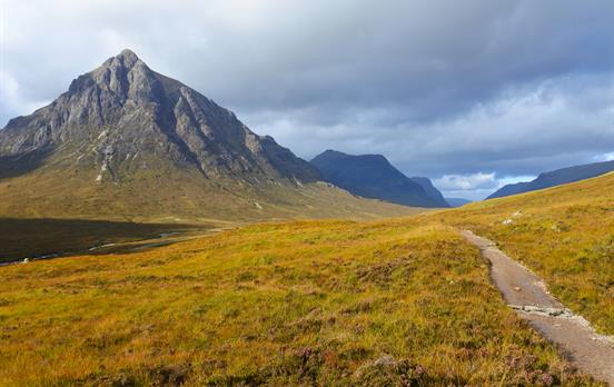 Looking towards Buachaille Etive Mor