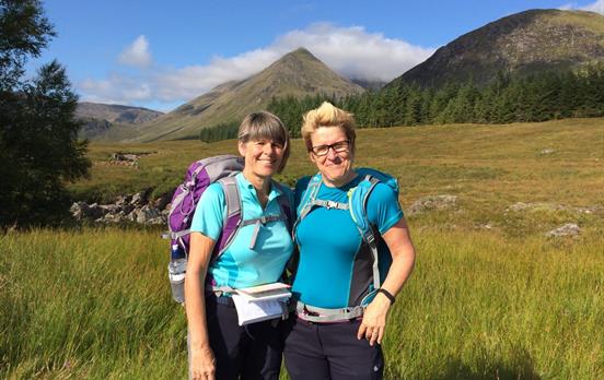 Enjoying the sunshine on the West Highland Way