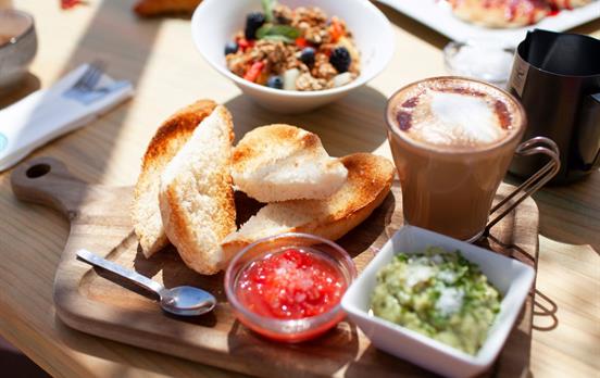 A relaxed breakfast on the Catalan coast