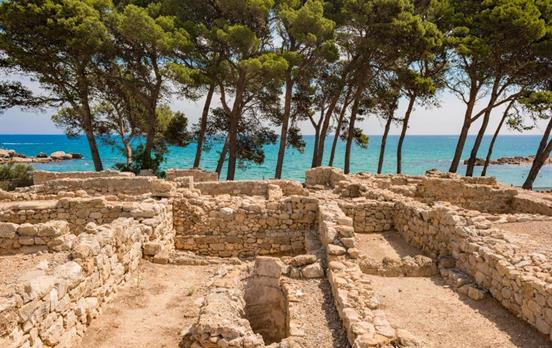 View of the Mediterranean from the Empuries Ruins