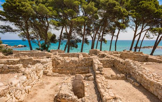 View of the Mediterranean from the Empuries Ruins