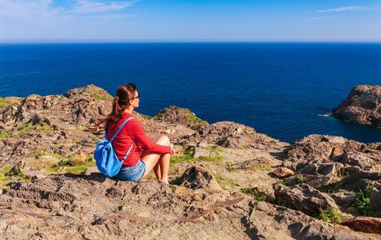 Taking in the view on the Cap de Creus