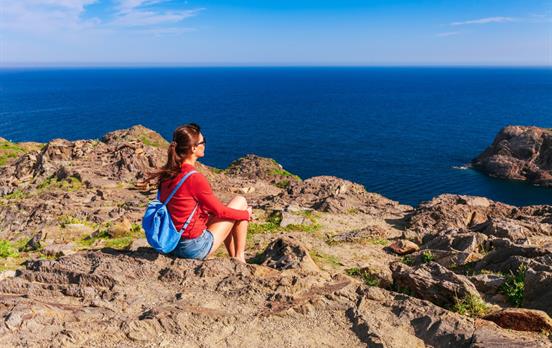 Taking in the view on the Cap de Creus