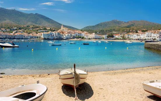 View of the white-washed village of Cadaques