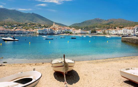 View of the white-washed village of Cadaques