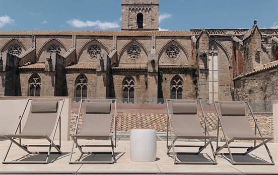Medieval architecture from the pool in Empuries