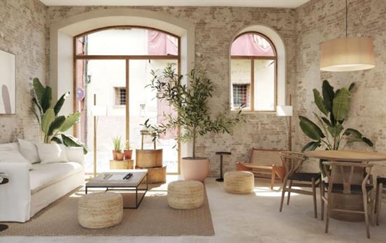 The lounge area at Palau Macelli