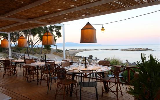 Early evening on the Hostal Empuries terrace