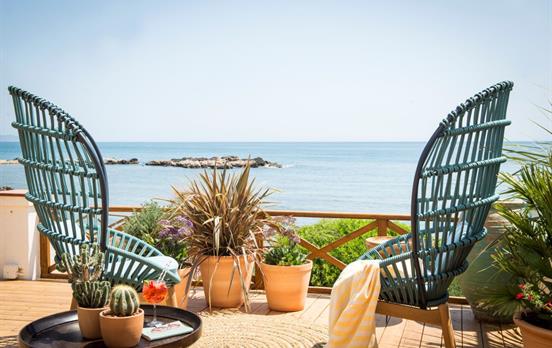 Enjoy a drink and take in the view at Empuries