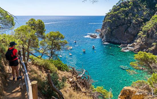 Tranquil cove views from the Cami de Ronda