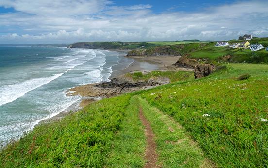 Walk along deserted Welsh beaches