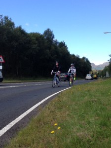 Cycling fro Arrochar to Helensburgh in Scotland.