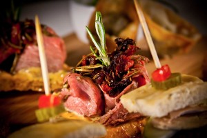 Pintxos - delicious small bites served in bars and cafes.