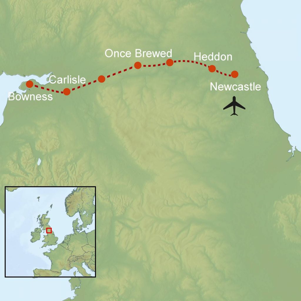 Map Hadrian's Wall Path