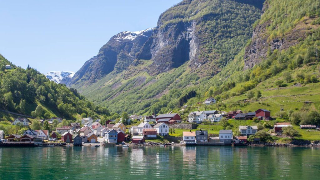 The beautiful village of Flåm