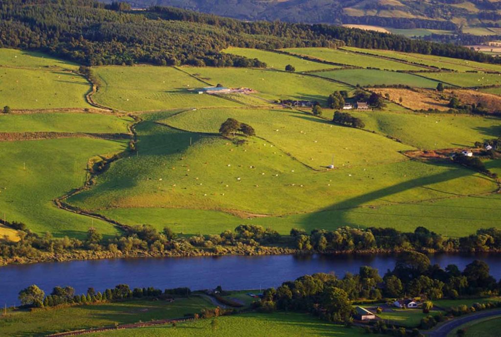 The River Tay meanders through Perthshire.