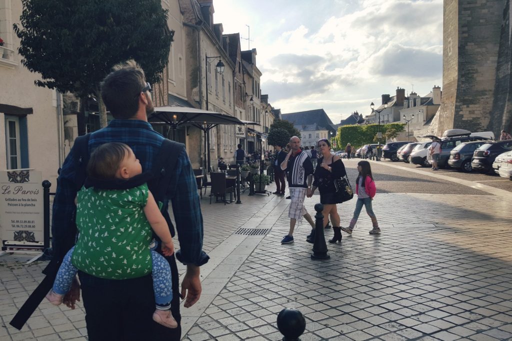 Baby carrier loire valley holiday