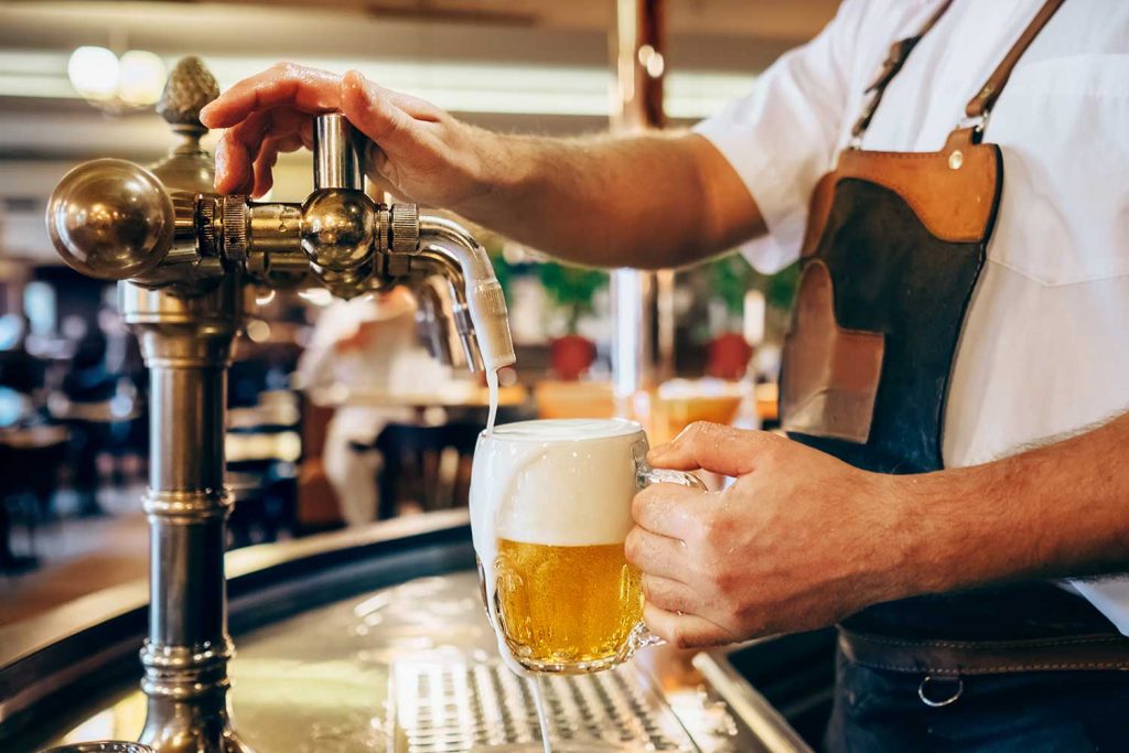 Czech Beer being poured