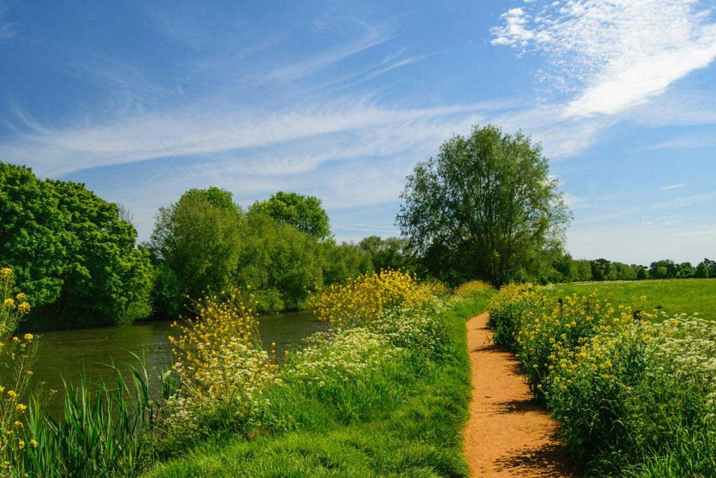 Walking through rural Oxfordshire