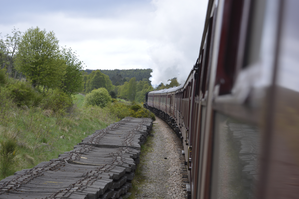 steam train in Aviemore