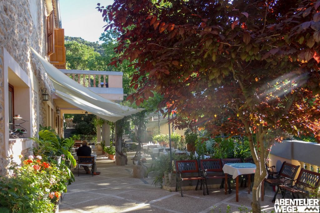 Hotelterrasse perfekt zum gemütlichen Frühstück in Esporles.