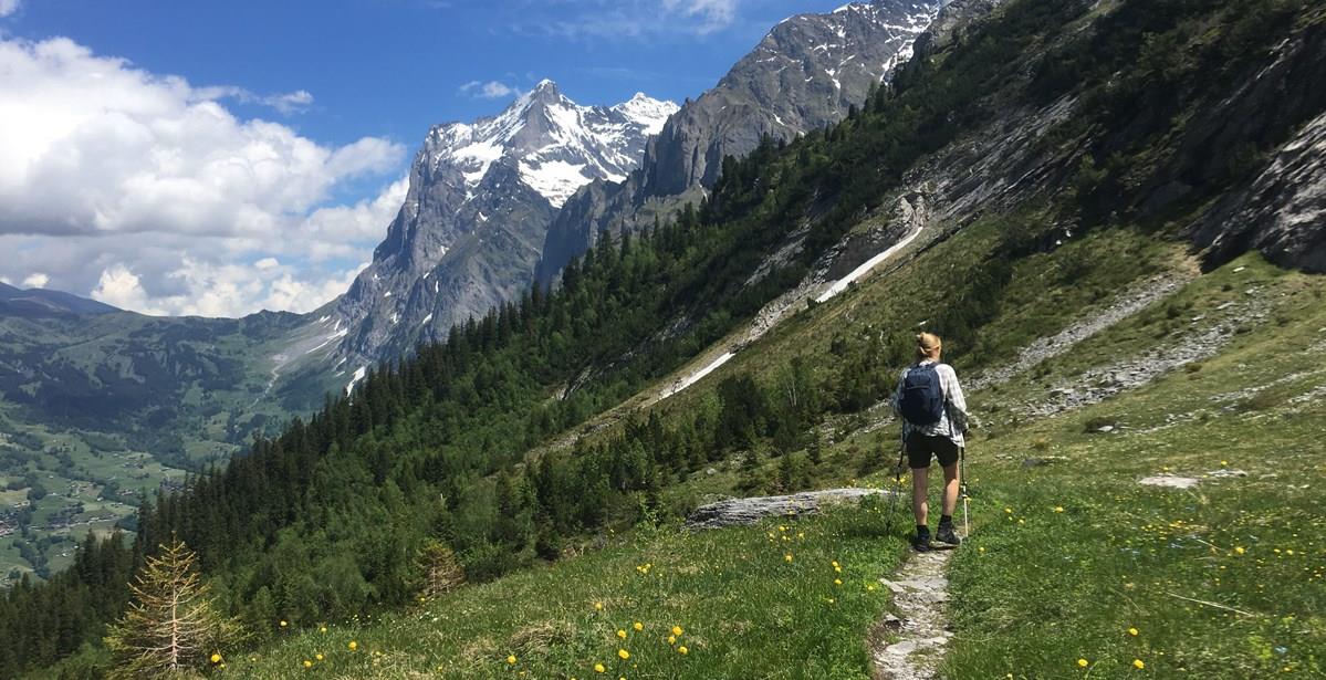 Walking in the Bernese Oberland, Switzerland
