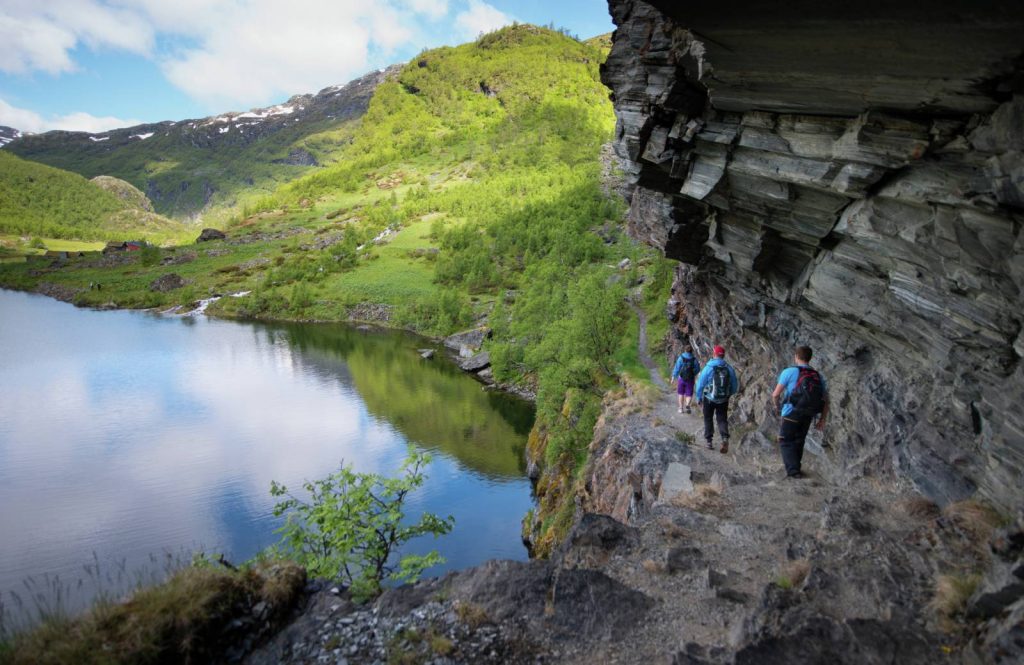 Hiking in Aurlandsdalen Valley
