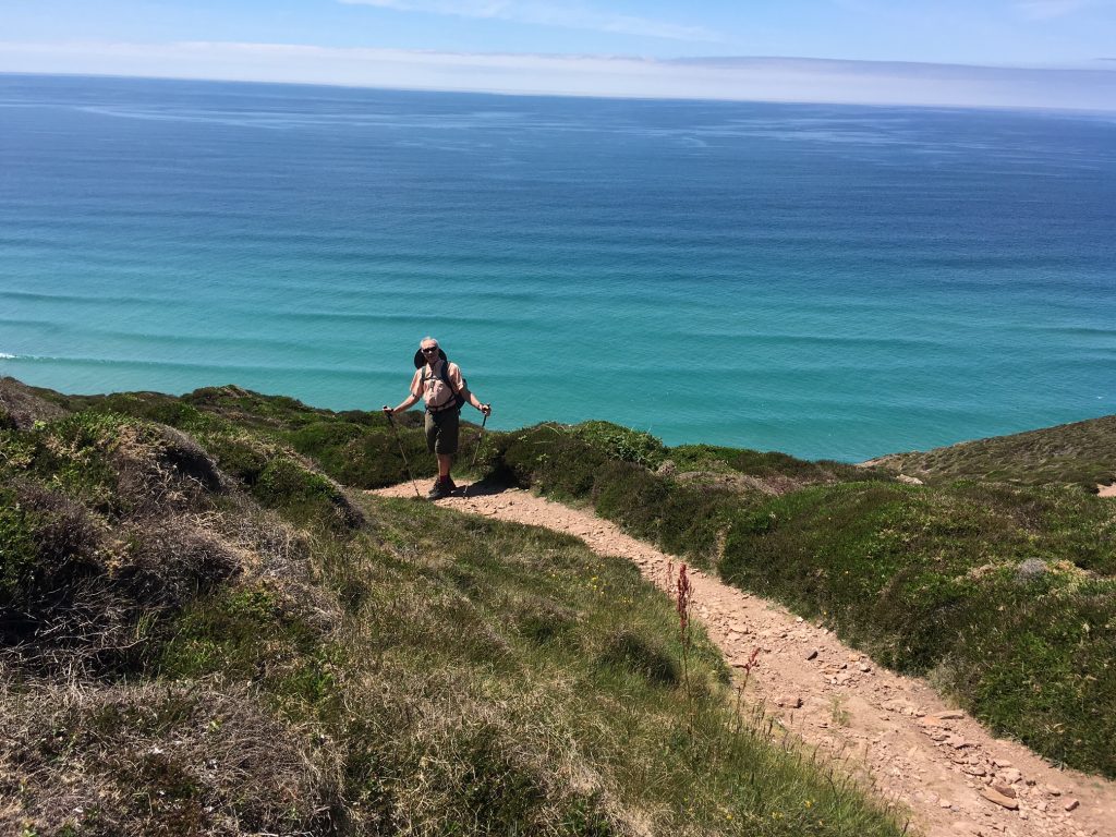 HIker on the South West Coast Path