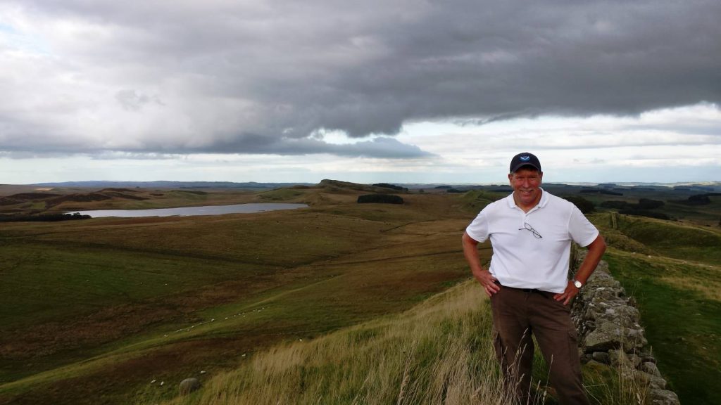 HIker on Hadrian's Wall Walk